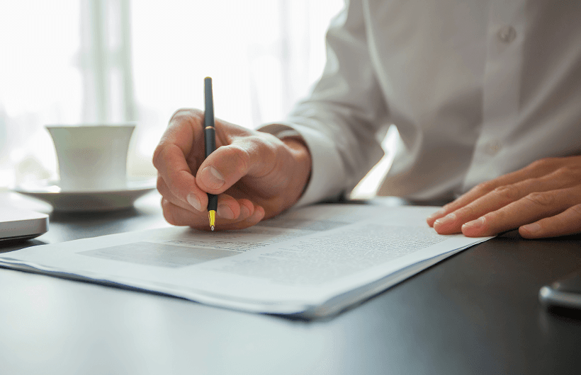 Document signing for collateralization